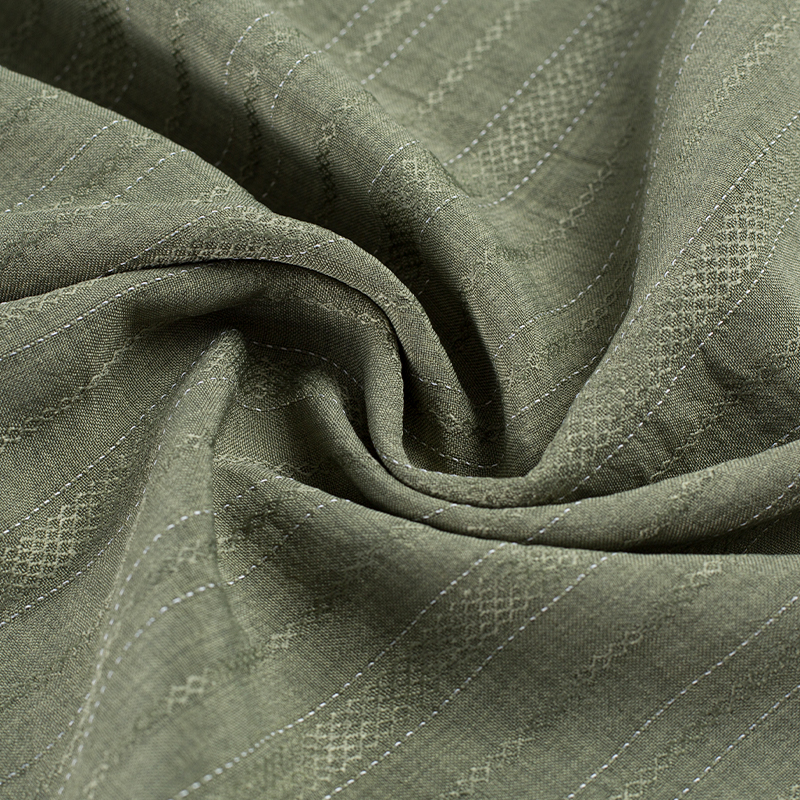 HY557-Rayon 136GSM 99%P 1% Rayon Diamond Lyocell tkanina s prugama naizmjenične debljine